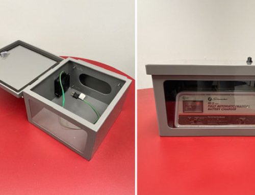 Custom Weatherproof PVC Enclosure Protects Battery Charger in All Conditions