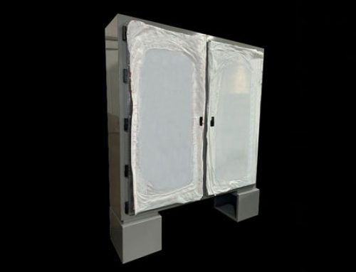 Custom Large Cabinet with Clear Doors and Removable Center Support — Built by Qube